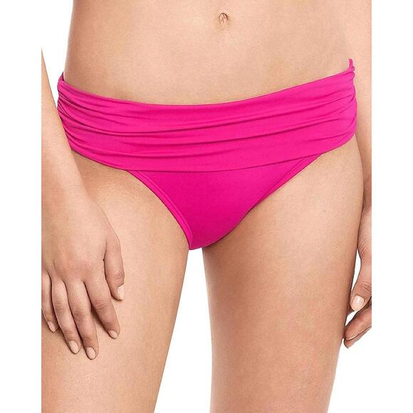 Lauren Ralph Lauren Womens Fold-Over Wide-Band Bikini Bottom Size 16 - Picture 1 of 3